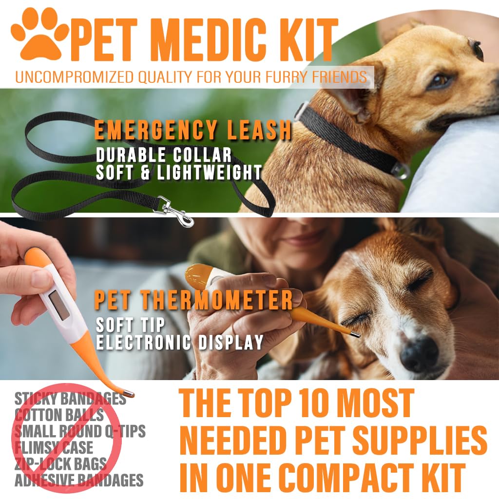 EVERLIT Pet Medic Kit sterile wipes visible for quick cleaning.