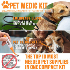 EVERLIT Pet Medic Kit sterile wipes visible for quick cleaning.