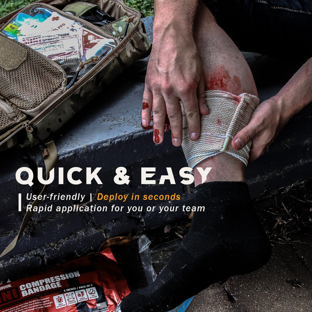 Everlit combat-proven design shown in professional trauma gear.