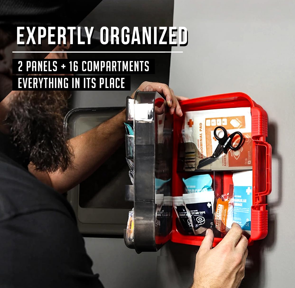 EVERLIT First Aid Kit veteran-owned USA assembled, trusted craftsmanship