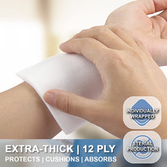EVERLIT non-woven soft gauze reduces lint and skin irritation during use.