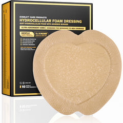 Everlit Sacrum Foam Dressing absorbs moderate drainage for wound care.