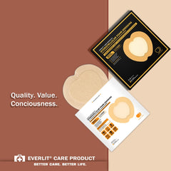 Everlit Sacrum Foam Dressing provides cushioned protection around the wound.