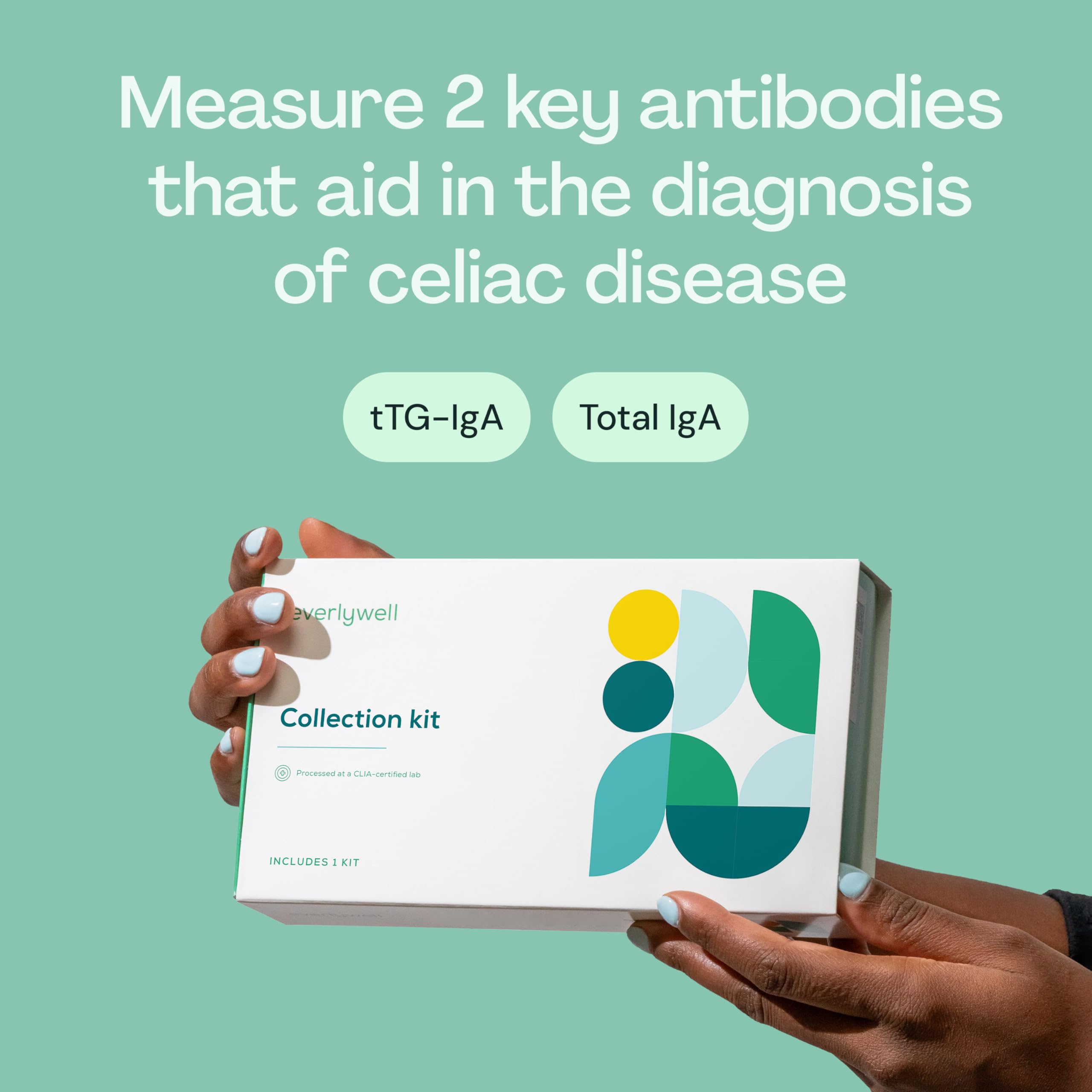 Finger-prick sample collection step from Everlywell celiac kit