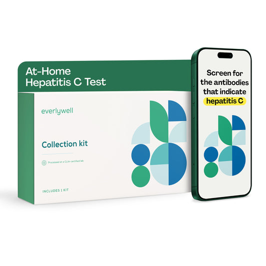 Everlywell hepatitis C test kit packaging for discreet at-home testing