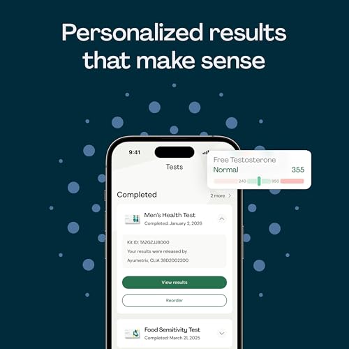 Everlywell Men's Health Test prepaid return label for easy shipping.