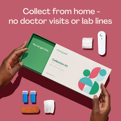 Everlywell urine sample collection for heart health indicators.