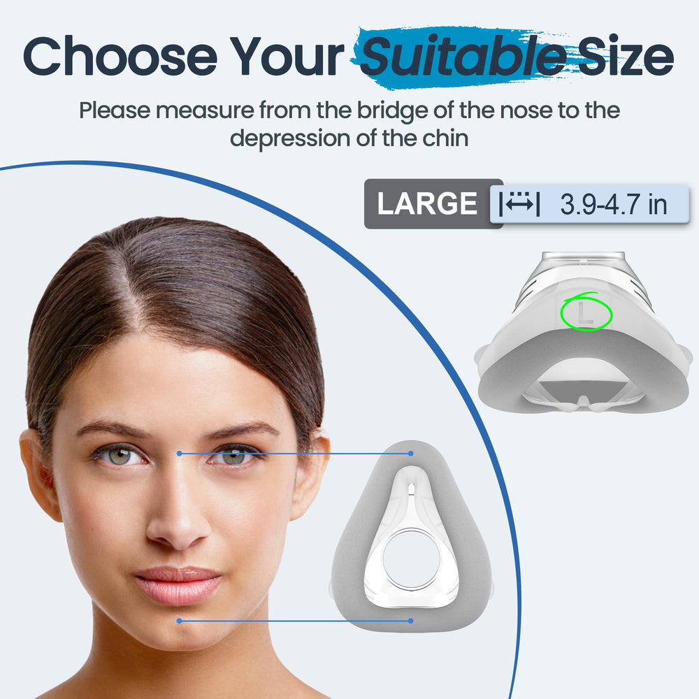 Everness cushion L nose-segment emphasizes silicone seal for better nose fit