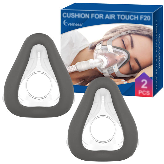 Everness brown memory foam cushion forming a secure seal on a CPAP mask