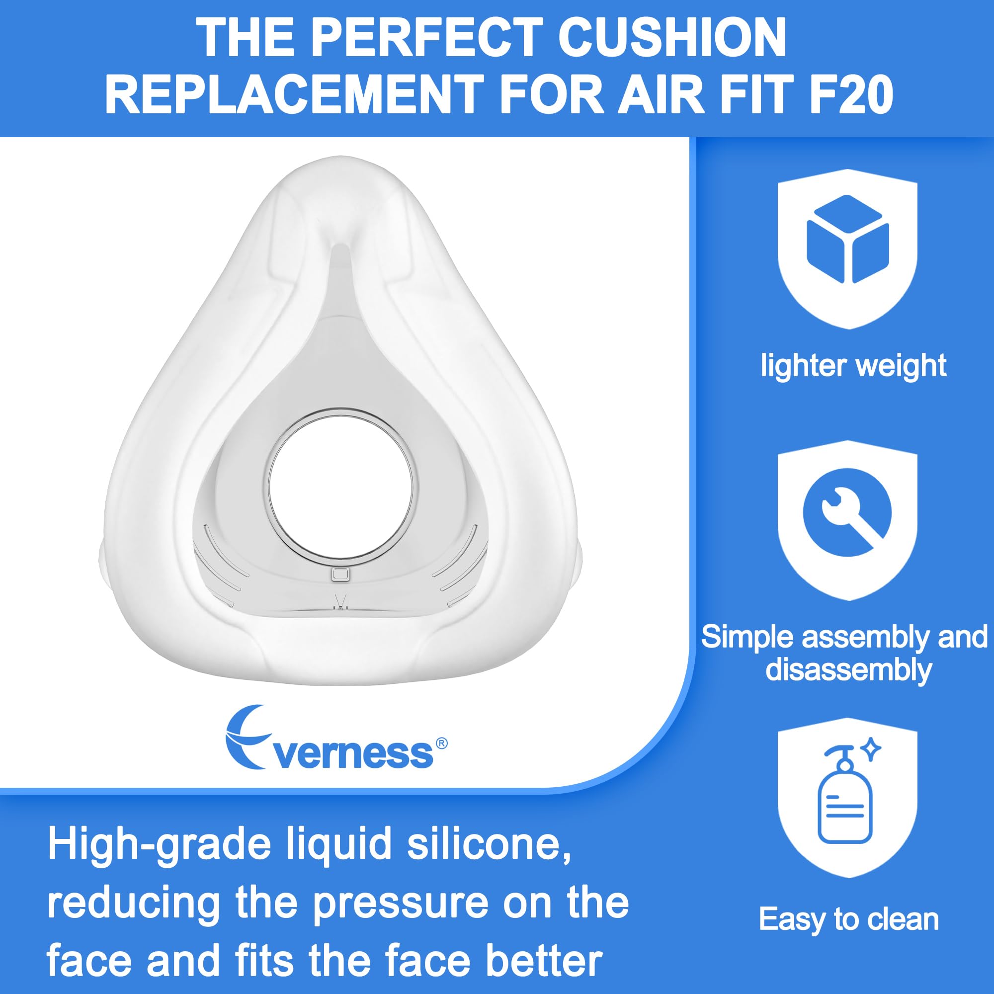 Everness easy-to-install cushion L for F20 simplifies replacement tasks.
