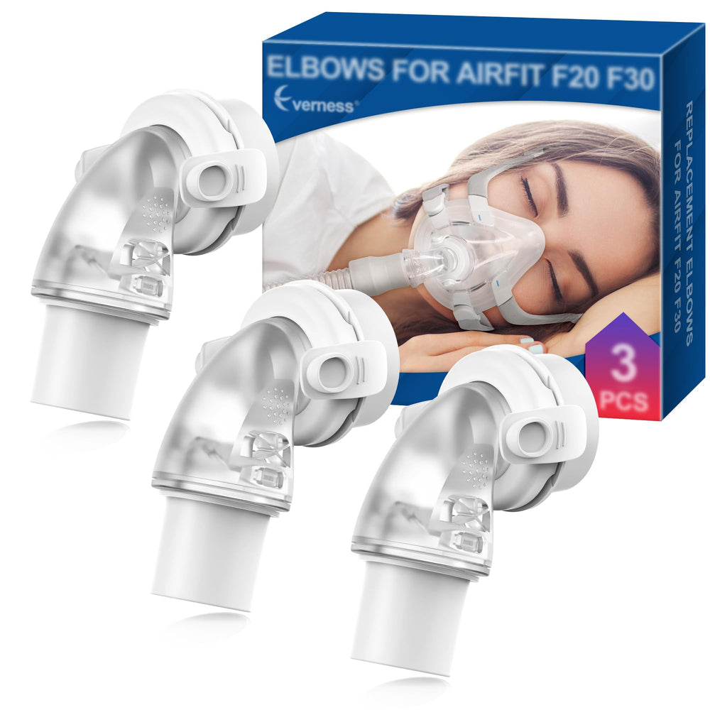 Everness elbow connector for F20/F30 with 360° swivel promotes flexible, leak-free use.
