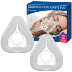 Everness full-face CPAP cushion L for AirFit F20 ensures secure, comfortable fit.