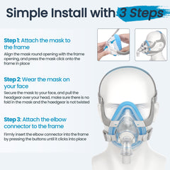 Everness nose area silicone seal supports a precise CPAP fit