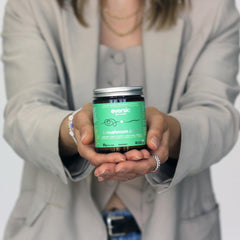 Eversio Wellness powder in a shake ready for daily routine and vitality.