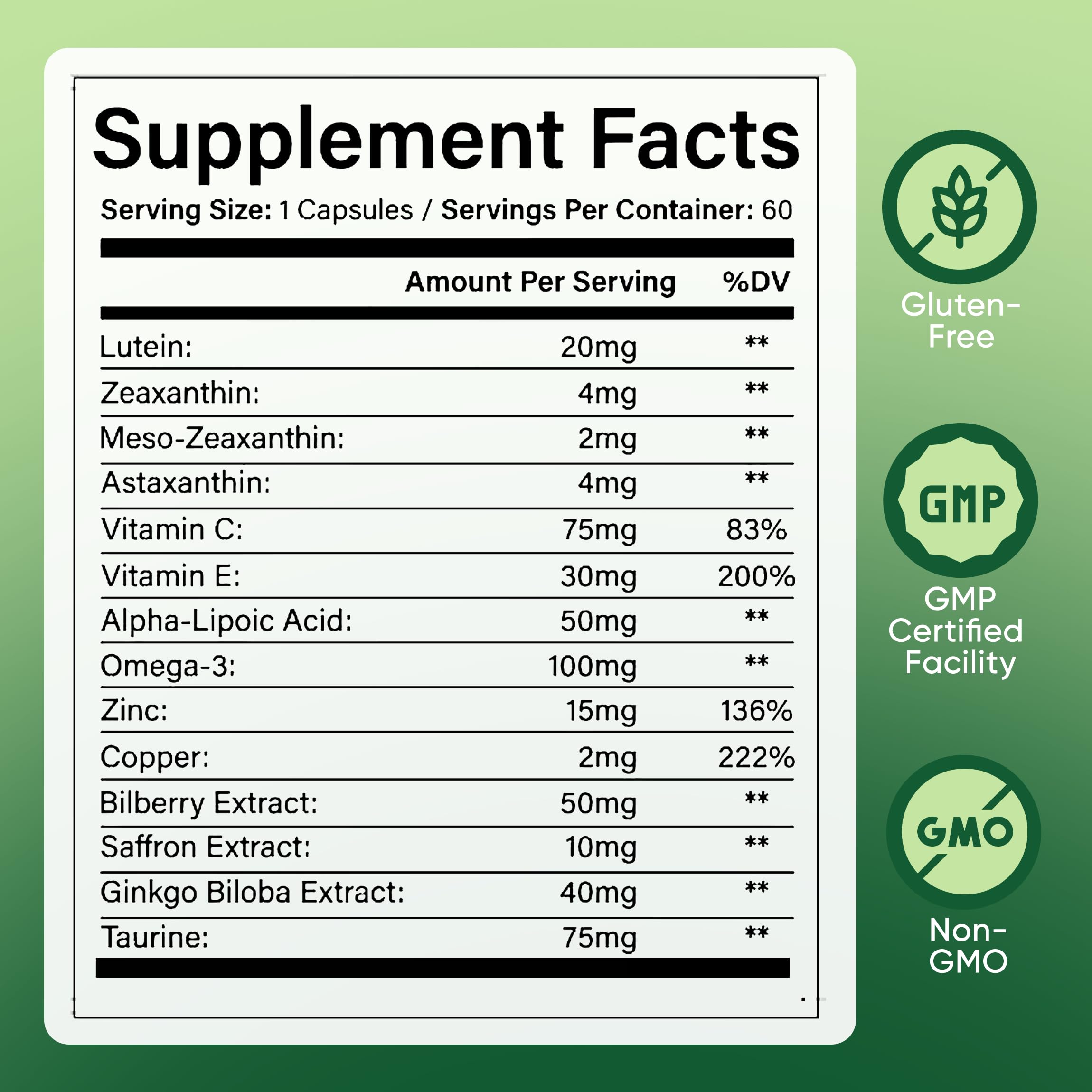 EVERVISION capsules showcasing Lutein and Zeaxanthin for macular comfort.