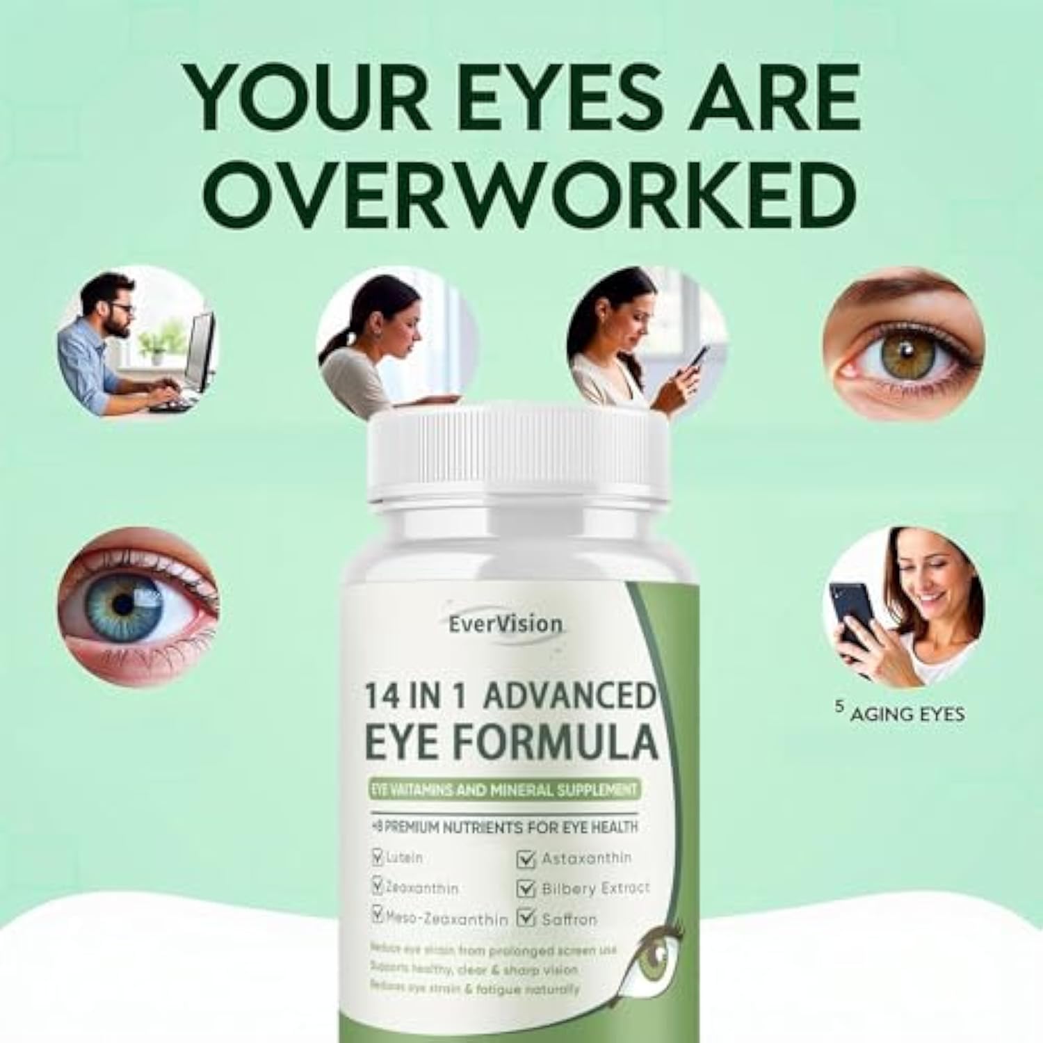 EverVision lutein-zeaxanthin bilberry ingredients highlight key nutrients