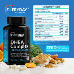 EVERYDAY NUTRITION Ashwagandha formula bottle highlights adaptogenic support.