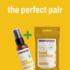 Everyone Hand Sanitizer Wipes free from synthetic ingredients and harsh chemicals.