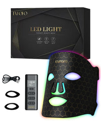 EVFOFO 7-Mode Red Light Mask with remote for convenient at-home sessions.