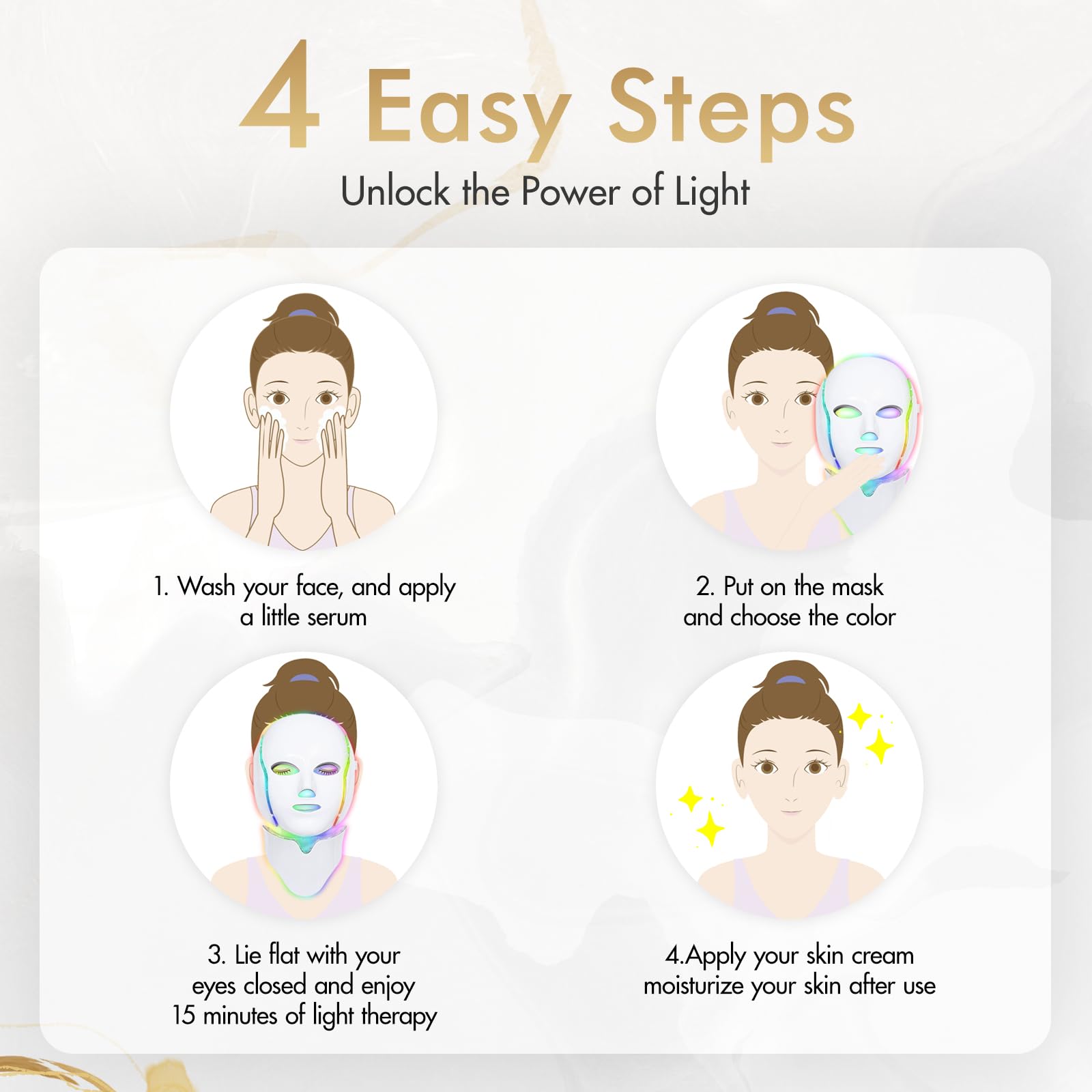 EVFOFO red light mask gift-ready wellness packaging