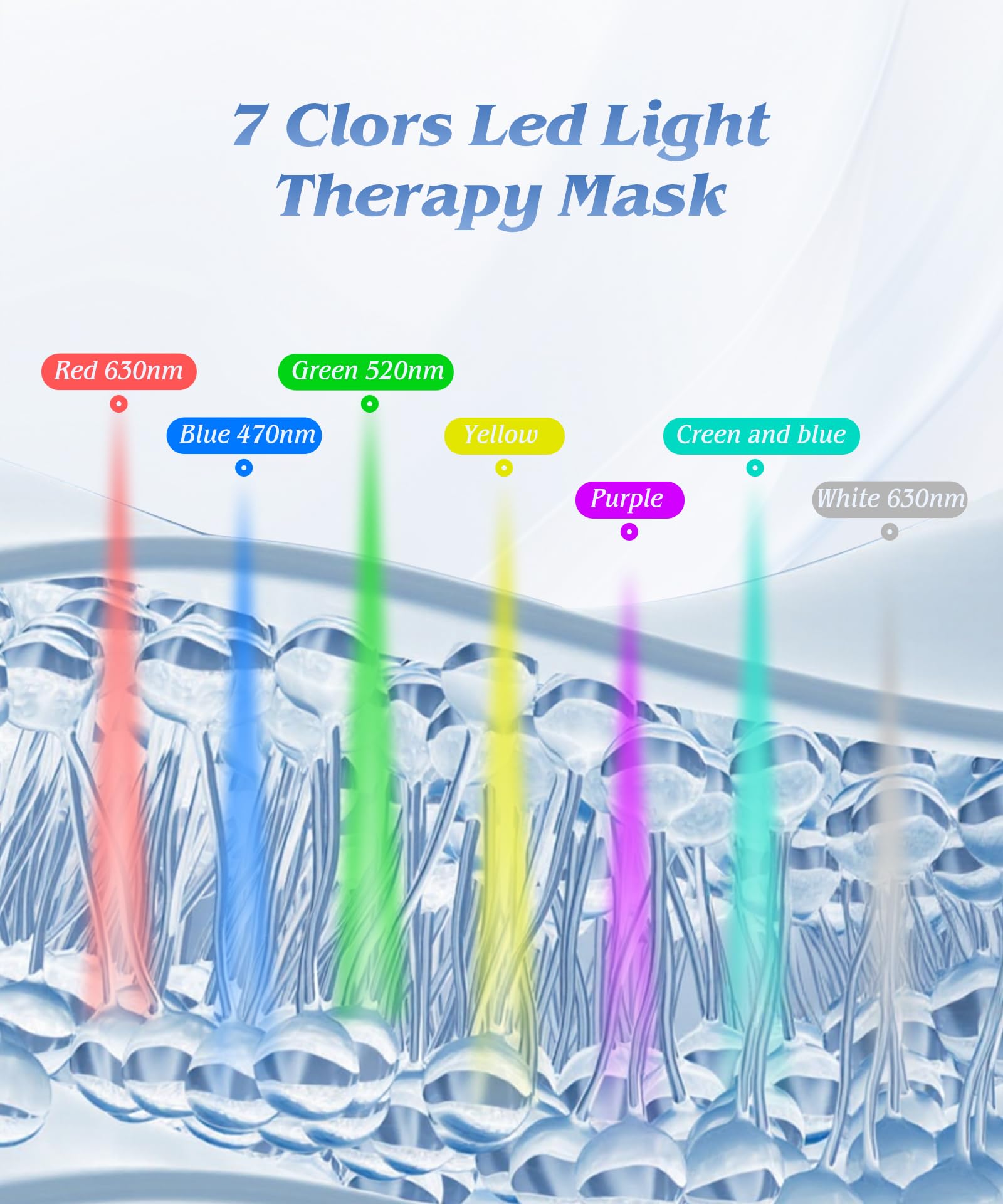 EVFOFO red-light mode close-up highlighting the skin-friendly treatment option.