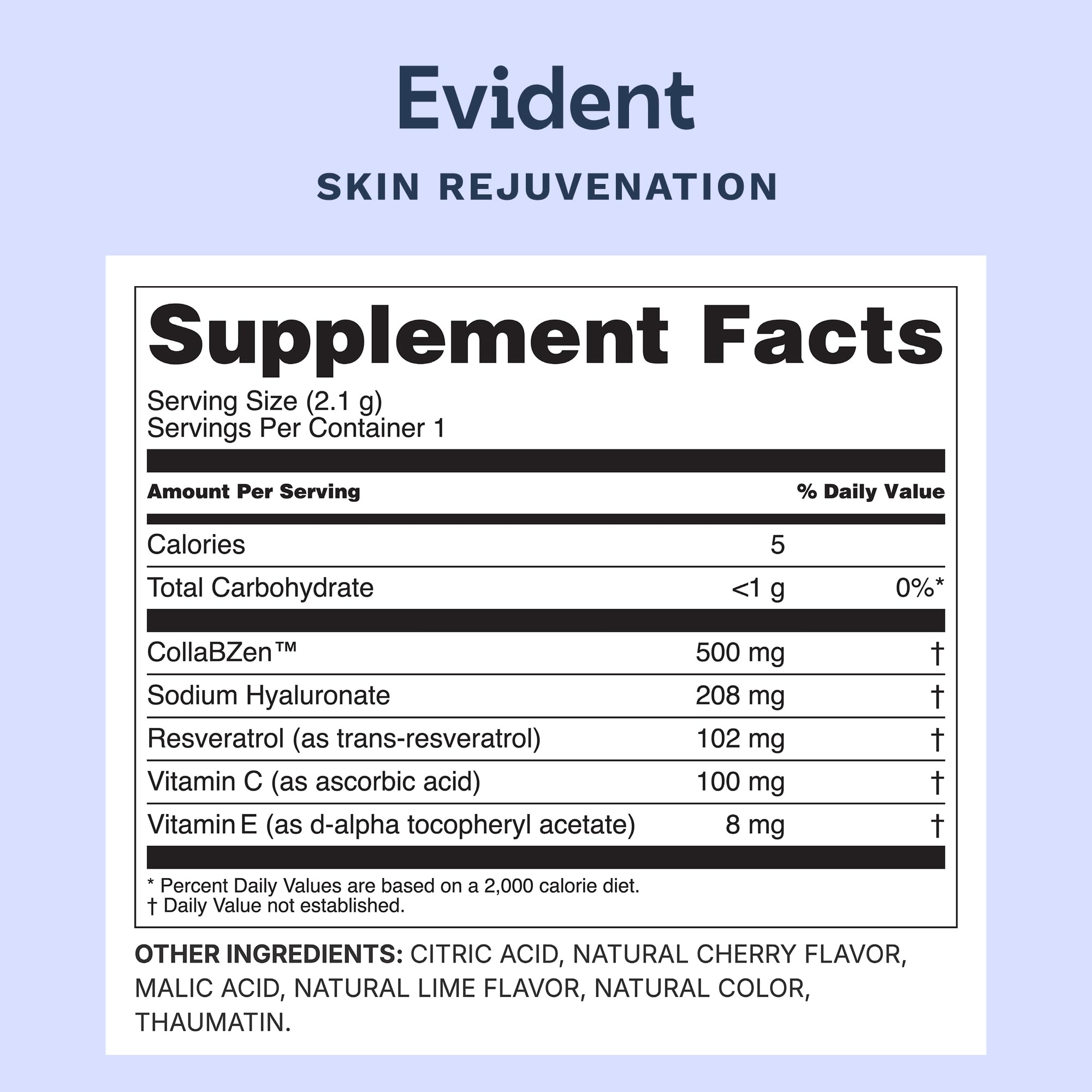 EVIDENT WELLNESS 30-stick-pack box on a surface