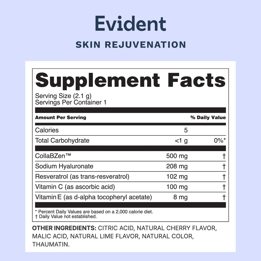 EVIDENT WELLNESS 30-stick-pack box on a surface