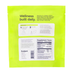 EVIDENT WELLNESS Ageless Energy packaging on shelf signals premium daily use.