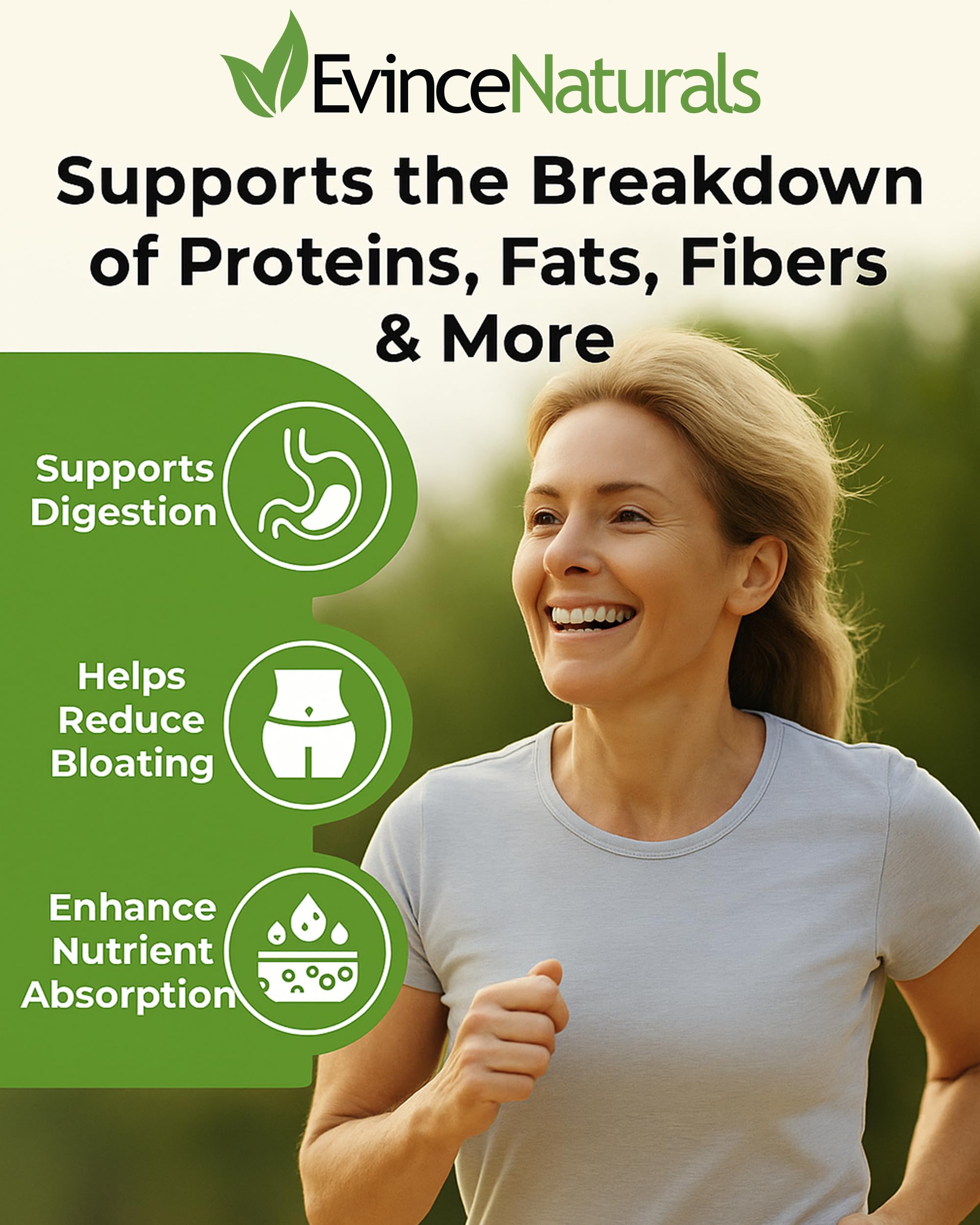 DigestPlus bottle back with supplement facts and usage guidance for meal comfort