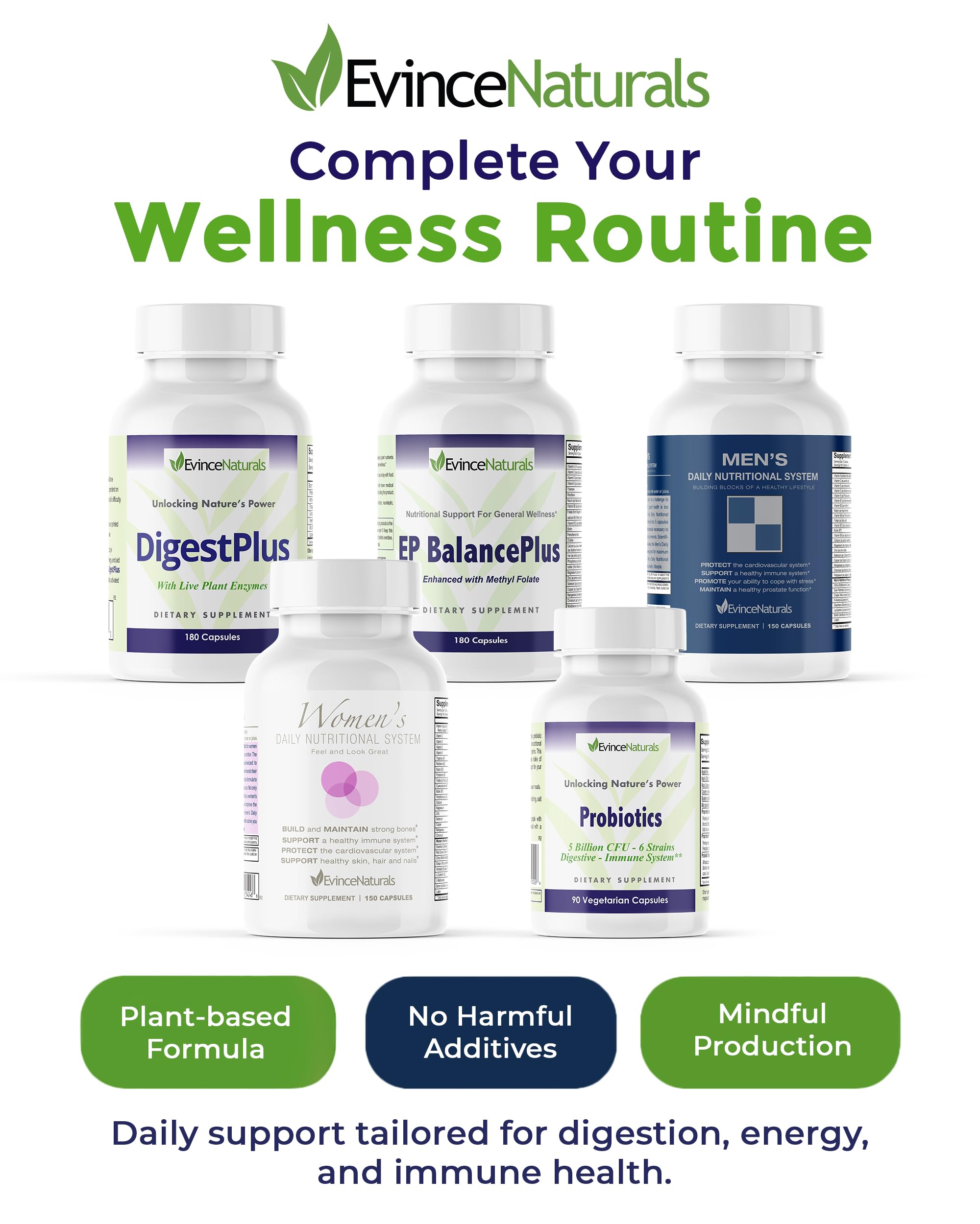 Ingredients list on EvinceNaturals shows cranberry and blueberry extracts
