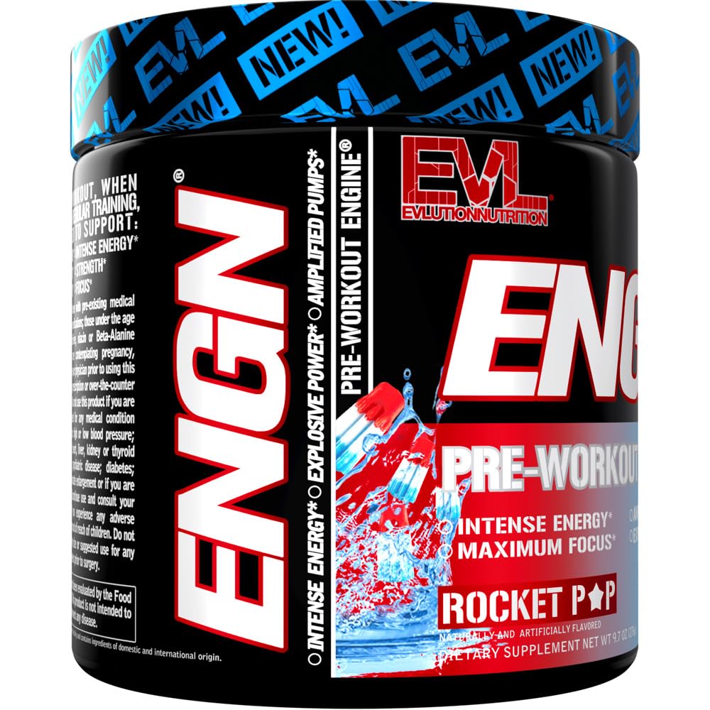 Athlete in gym preparing shake with EVL ENGN for an intense session.