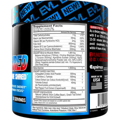 ENGN Shred scoop close-up shows precise dosing for workouts.