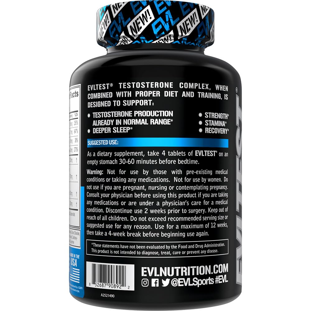 Evlution EVLTest DIM ingredient focuses on estrogen balance for better hormonal awareness.