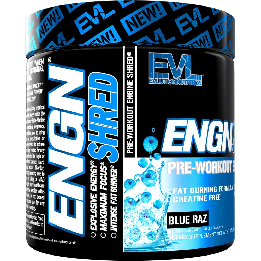 EVL Ultimate Pre Workout Blue Raz packaging signals quality and brand trust.