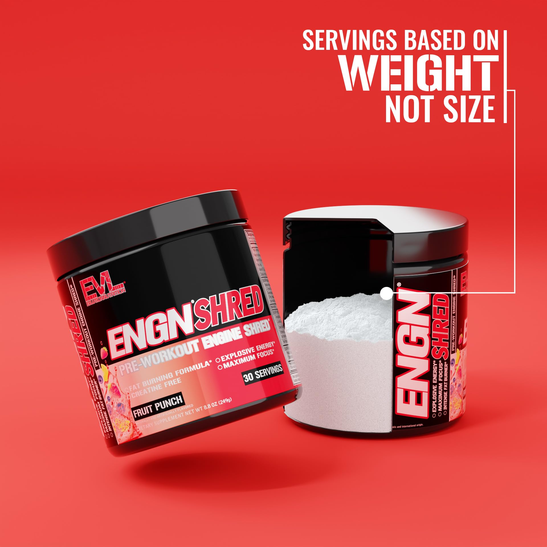 EVL Ultimate Pre Workout focus and energy blend supports sharp training sessions.