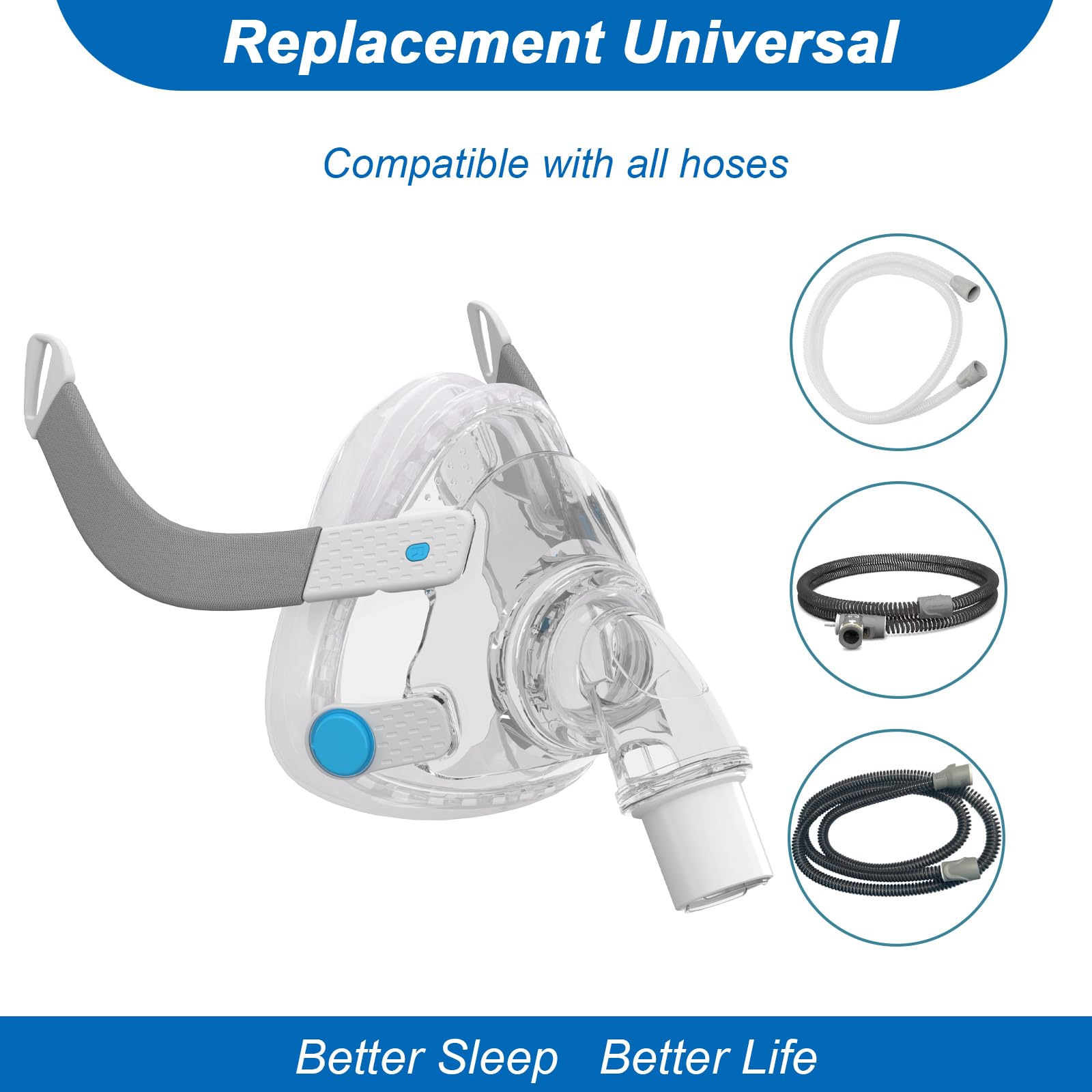 EvoClean soft silicone cushion delivers snug fit and reduced leaks.