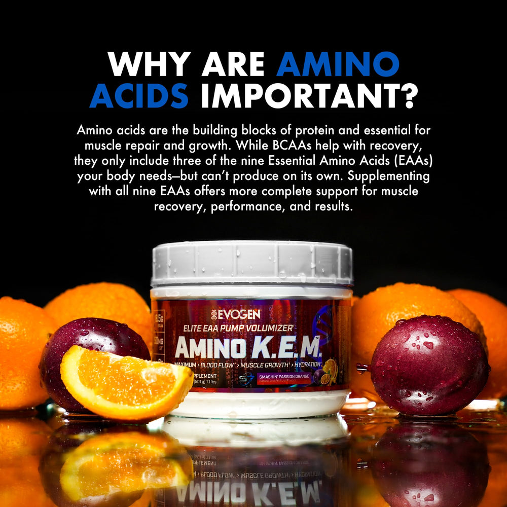 Evogen Amino KEM no balance science graphic