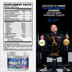 Evogen Amino K.E.M. leucine-rich recovery supports muscle protein synthesis after workouts.
