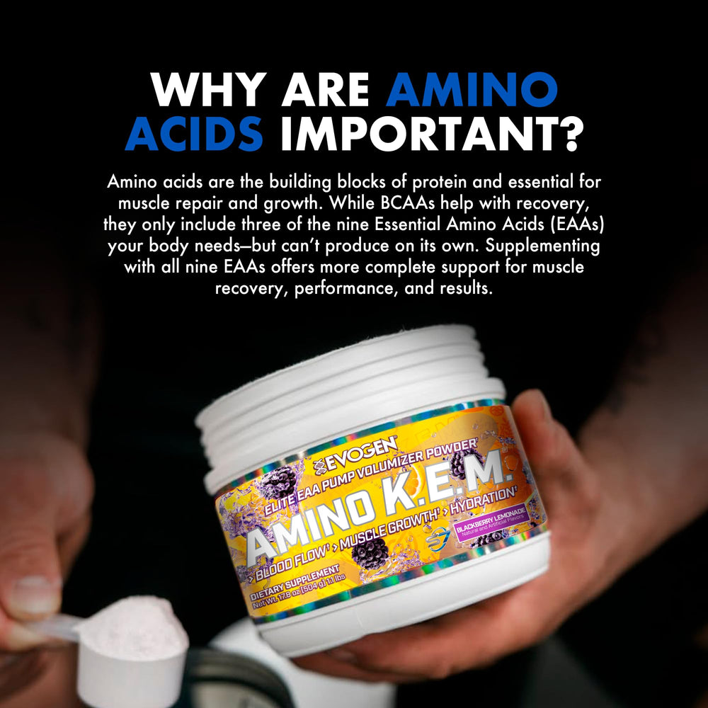 Evogen Amino K.E.M. serving scoop emphasizes precise dosing
