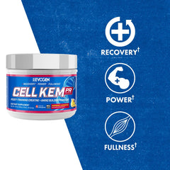 Raspberry Lemonade flavor shake featuring Evogen Cell K.E.M. PR V2 after training.