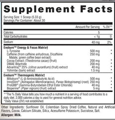 Evogen Evoburn bottle pour showing quick-energy boost for workouts
