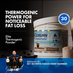 Evogen Evoburn ingredients panel close-up with BioPerine and MitoBurn