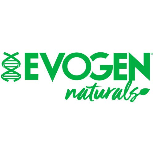 Evogen Evogreens label closeup reveals ingredients and serving size.