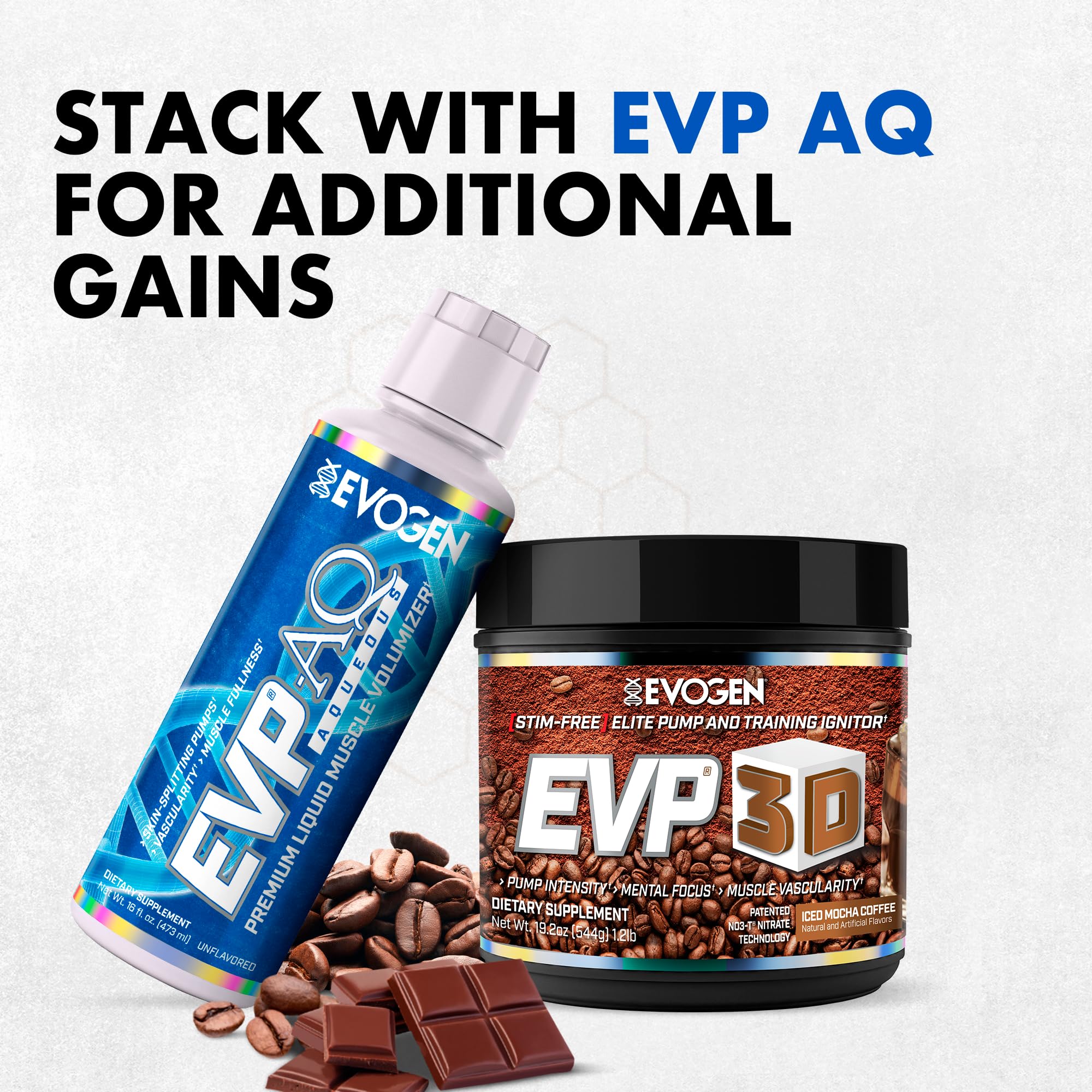 Evogen EVP 3D athlete in training scene illustrating versatile pre-workout use.