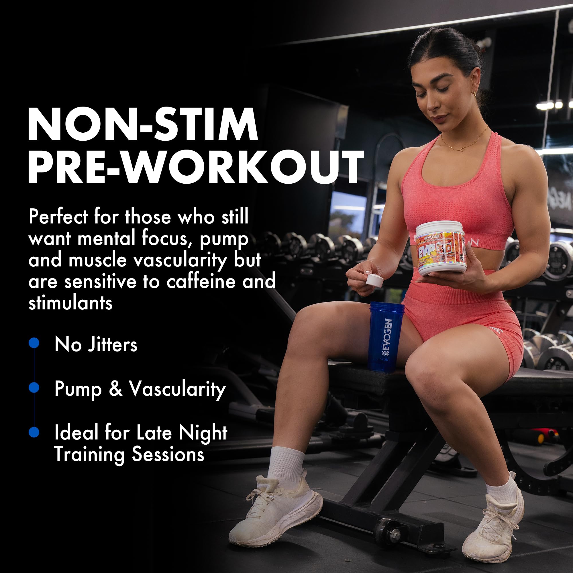 Evogen EVP-3D bottle focuses on citrulline for stronger nitric oxide support.