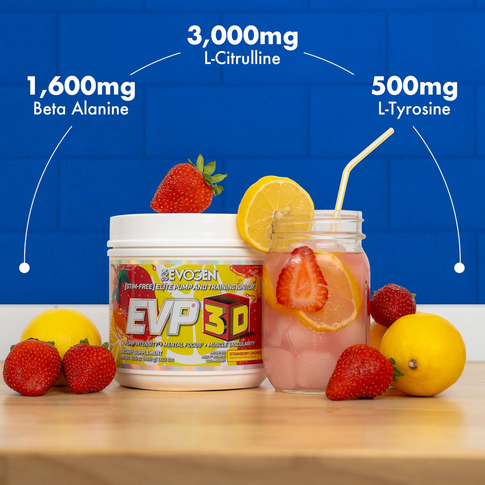 Coconut water powder alongside Evogen EVP 3D highlights hydration during training