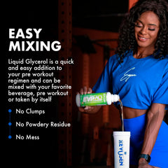 Evogen EVP AQ label front highlighting premium glycerol formula for pumps