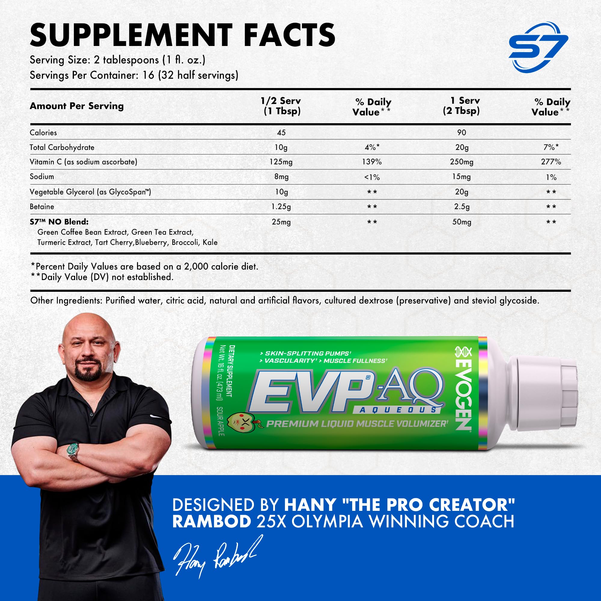 Evogen EVP AQ measuring scoop ready for precise preworkout dosing