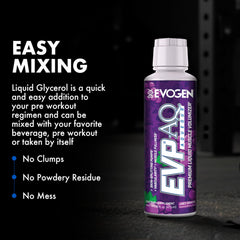 Evogen EVP AQ pump-visual shows vascular-focused pre-workout benefits.