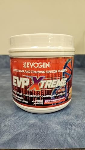 Evogen EVP Xtreme NO powder scoop for easy pre-workout serving.